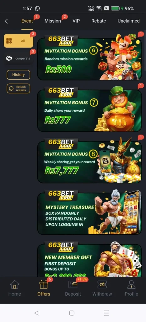 663Bet Game Register